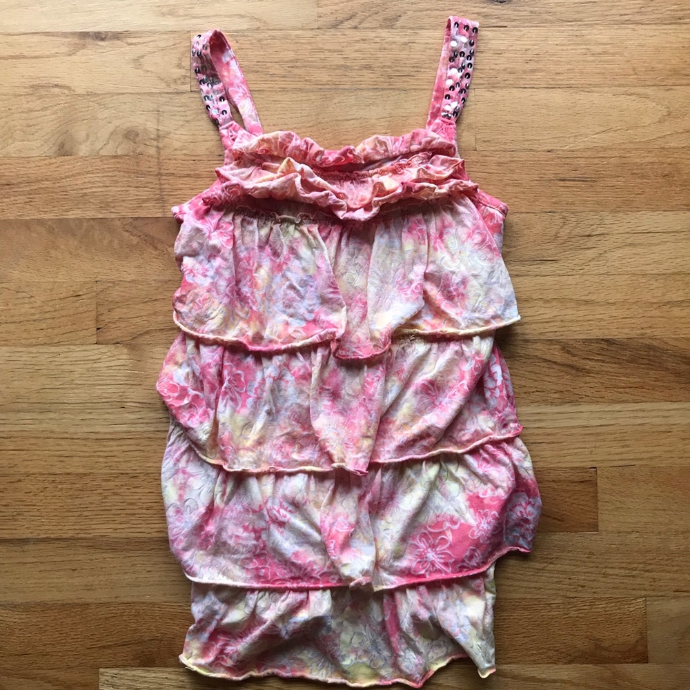 Justice tie-dye ombré tank top